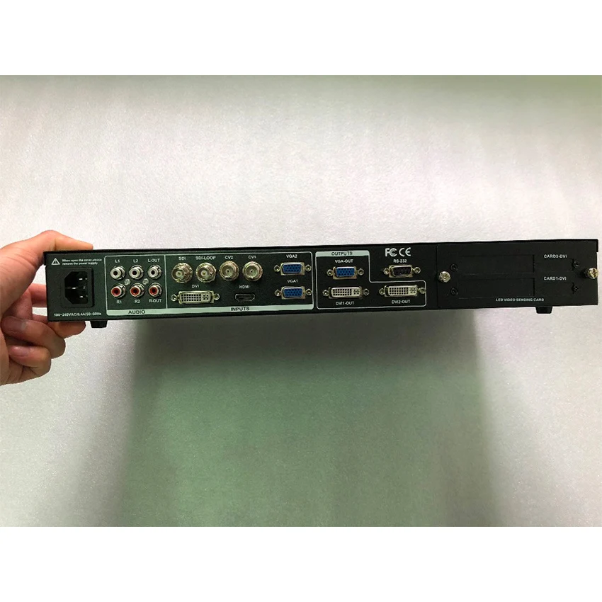 LVP615S светодиодный видеопроцессор и 1 шт. MSD300 Nova отправляющая карта 2304*1152 SDI DVI VGA HDMI