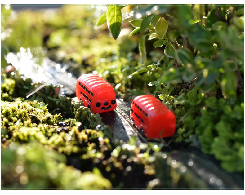 2 шт./лот автобус миниатюрный Сказочный Сад домашнее украшение для дома мини