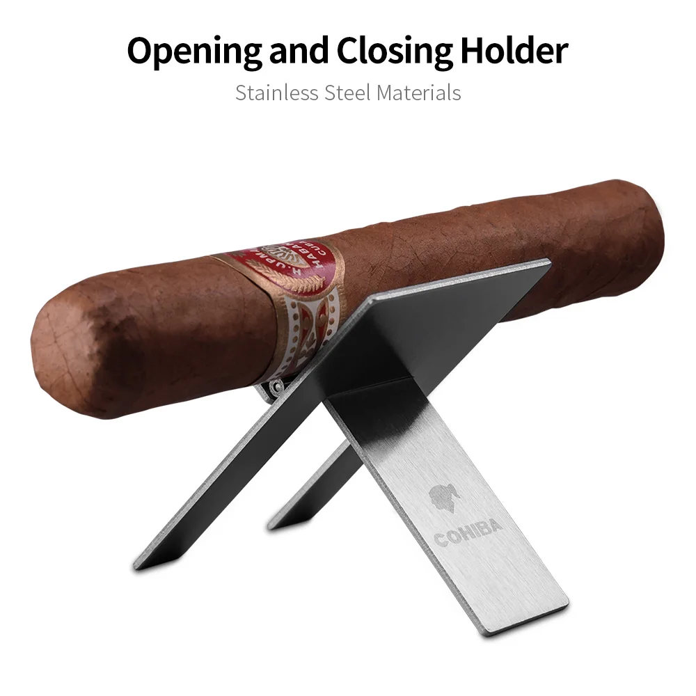 Набор аксессуаров для сигар COHIBA металлический резак с V образным лезвием и