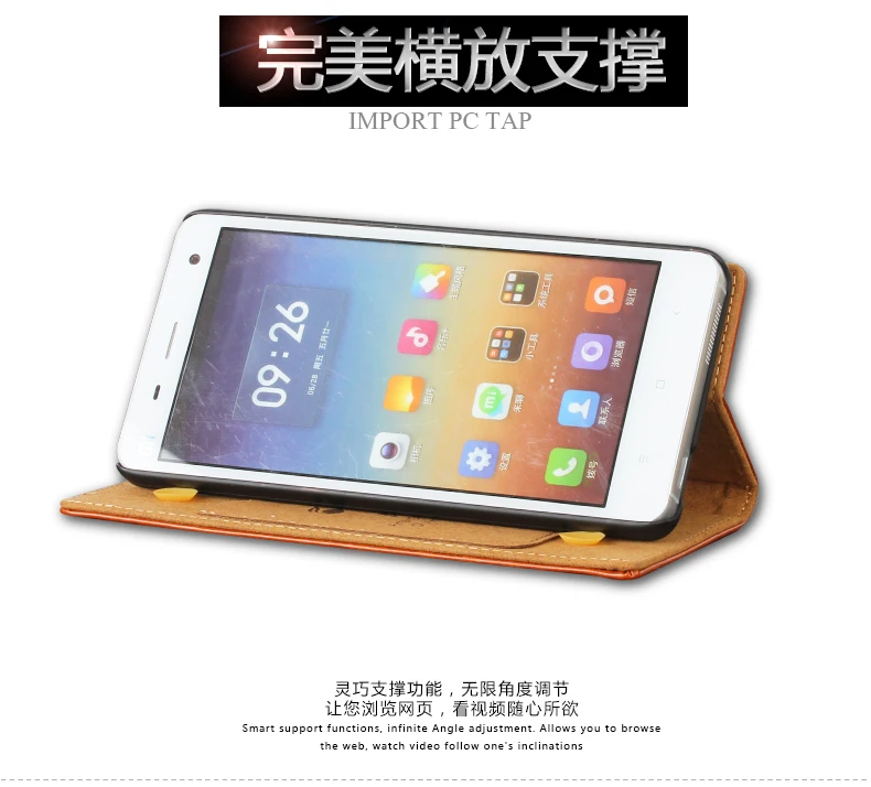 8 Color High Quality Genuine natural Leather Flip Stand Case For Xiaomi 4 M4 Mi4 Mi Luxury Mobile Phone bag Cases | Мобильные