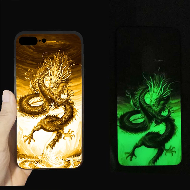 Marvel Мстители Бэтмен чехол в виде светящегося стекла для iphone 7 8 6 6s Plus X 10 черный Человек-паук Железный человек ночной Светильник задняя крышка