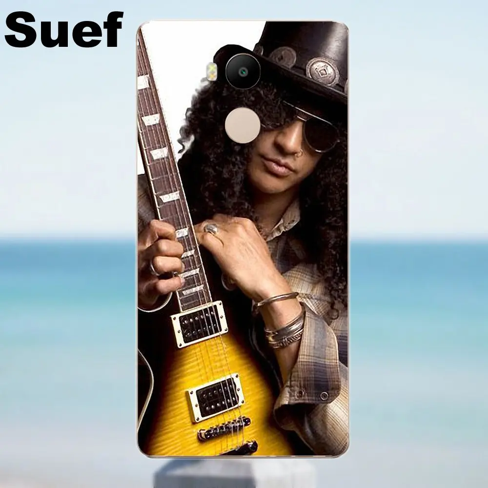 Suef мягкие аксессуары чехол Guns N Roses Rock Band для Xiaomi Redmi 4 3 3S Pro Mi3 Mi4 Mi4i Mi4C Mi5 Mi5S Mi Max Note 2 |