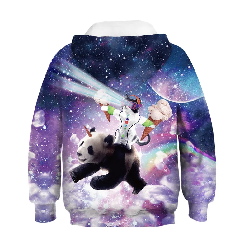 Детские 3d Забавный Кофты для маленьких мальчиков и девочек толстовки с капюшоном
