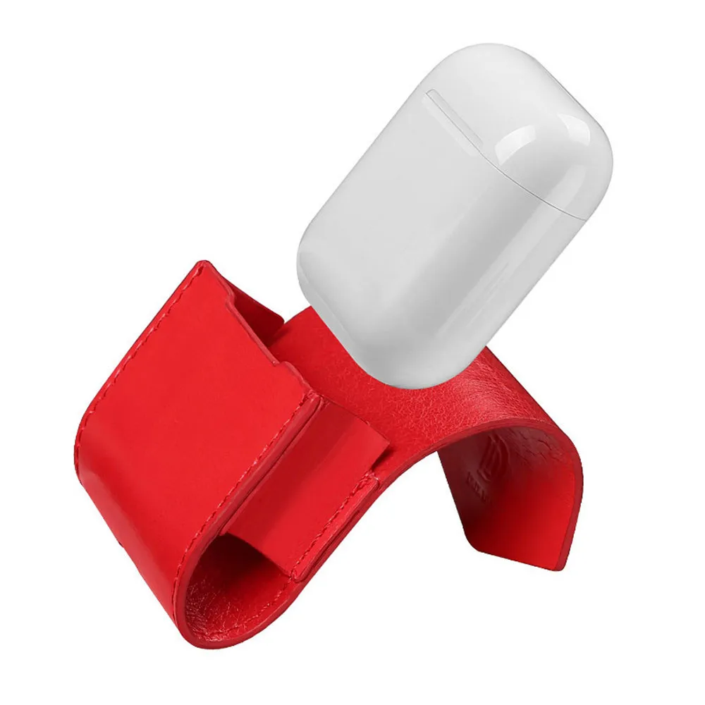 Чехол для AirPods 2 1 кожаный чехол Аксессуары наушников защита от потери веревки
