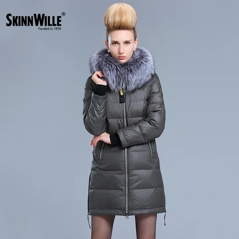 Skinnwille 2017 Зимняя Куртка Женская Пальто Женское Зимние Куртки Для Женщин Парка С