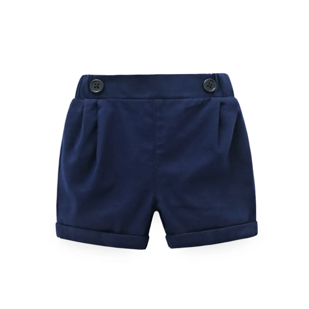 Summer new children's clothing male baby small fresh gentleman style cotton haber pants two sets of children's clothing