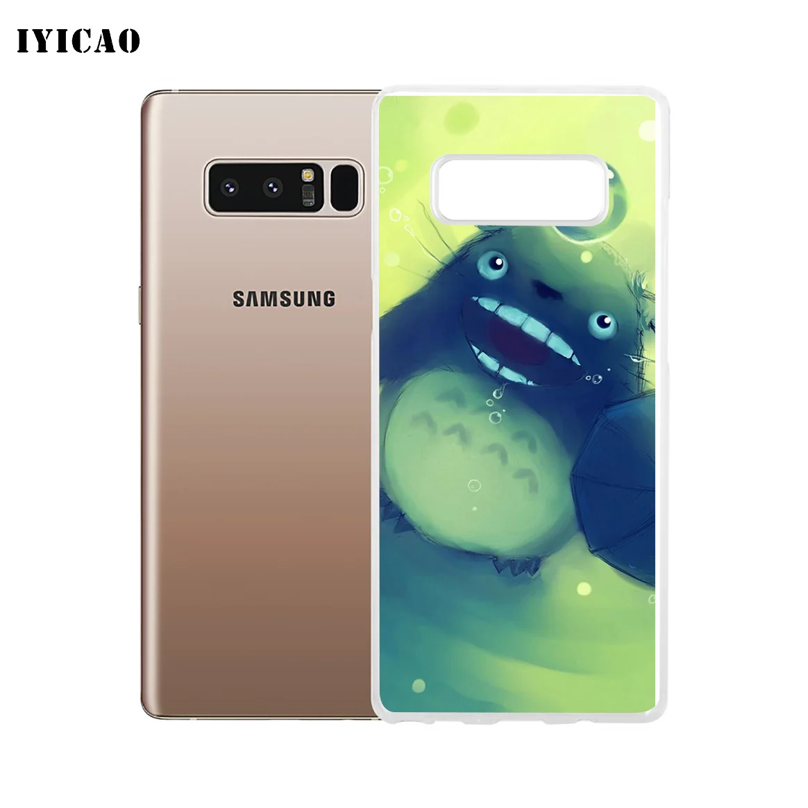 IYICAO милый мягкий силиконовый чехол для телефона Tonari no Totoro Samsung A5 A6 Plus A7 A8 A9 J3 J5 J7 Note 8