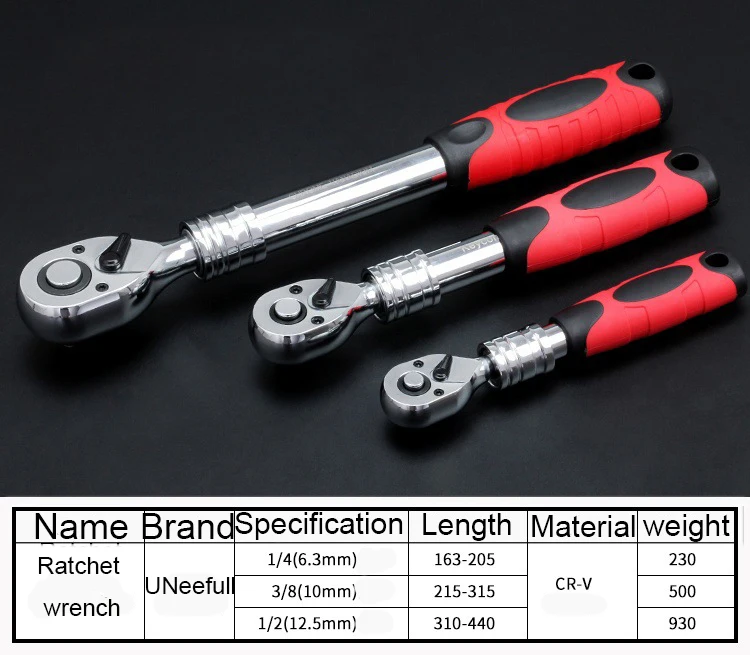 Новое поступление из 1 предмета CR V гибкий храповой ключ 1/4 &quot3/8&quot 1/2 &quotгнездовая
