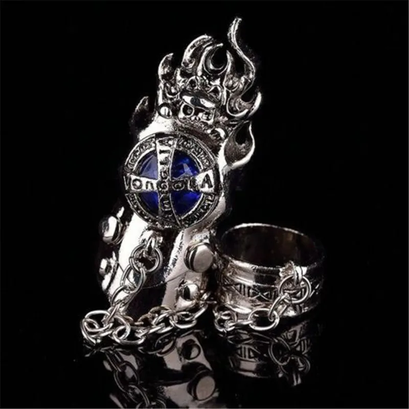 

1pcs Anime Katekyo Hitman Reborn Finger Rings Vongola Family Coaplay Prop Ring Gem Turn Men Cosplay Gift