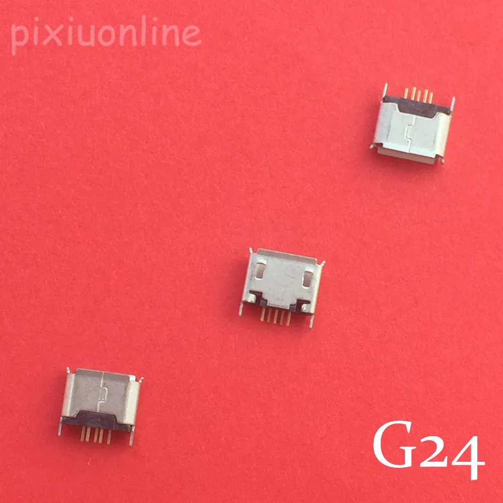 Гнездовой разъем Micro USB 5pin G24Y с прямым подключением для зарядки мобильных