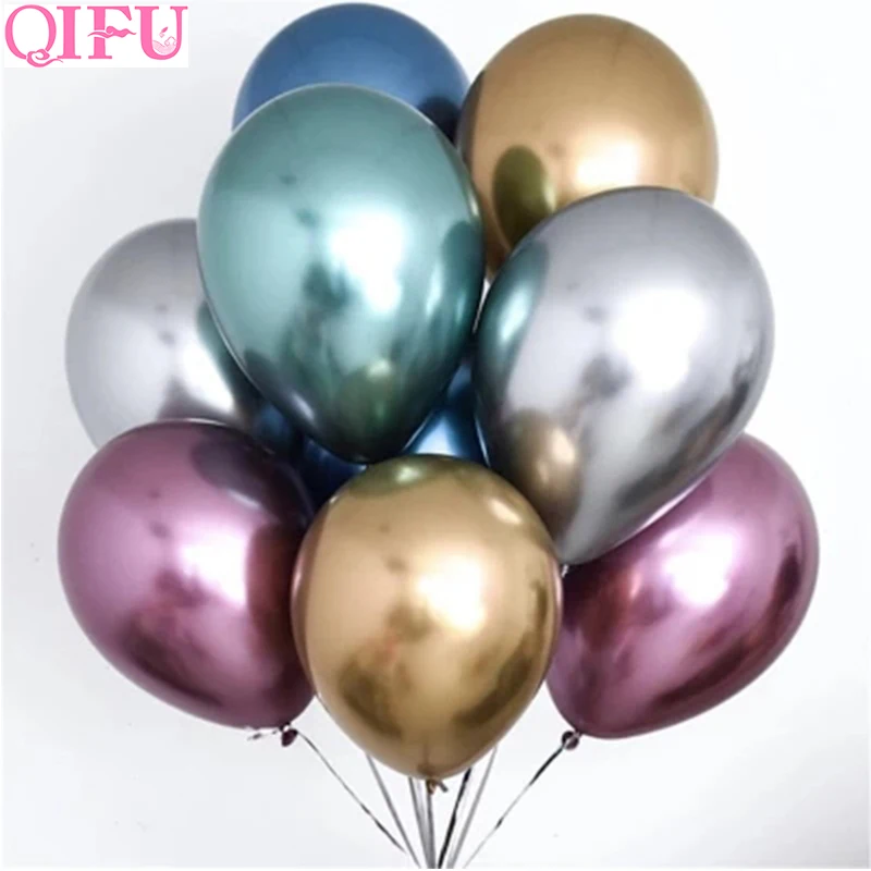 QIFU 10 шт. металлические шары на день рождения украшения для дня Детские воздушные