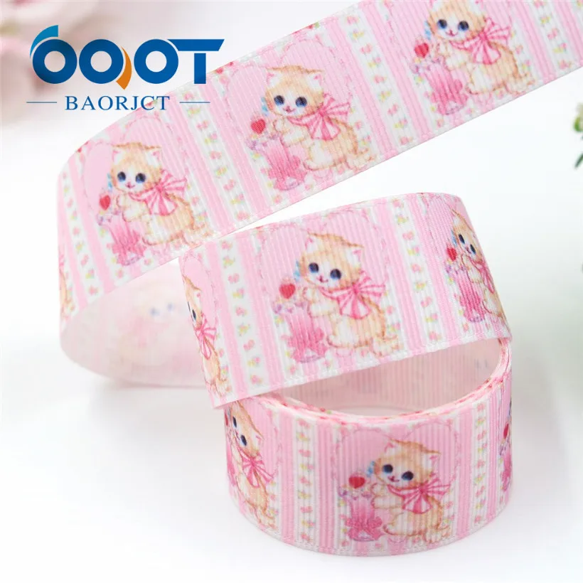 I-19223-451 OOOT BAORJCT I-19223-448 25 мм 10 ярдов животных термотрансферные печатные корсажные ленты, лук кепки DIY аксессуары украшения - Цвет: I-19223-451