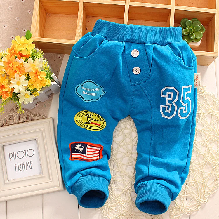 Штаны-шаровары для мальчиков весна-осень детские брюки хлопковые г. в Корейском