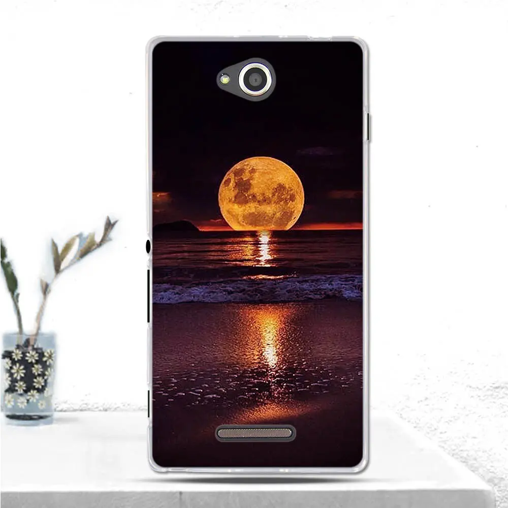 Мягкая силиконовая задняя крышка для Sony Xperia C CN3 C2304 C2305 S39 S39H чехол телефона из ТПУ