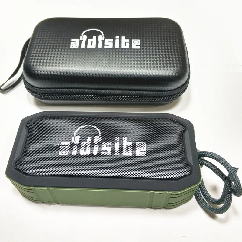 Green with bag Aidisite портативный Bluetooth динамик IPX7 водонепроницаемый беспроводной открытый динамик стерео звук Bluetooth V5.0 громкий динамик - Цвет: Green with bag