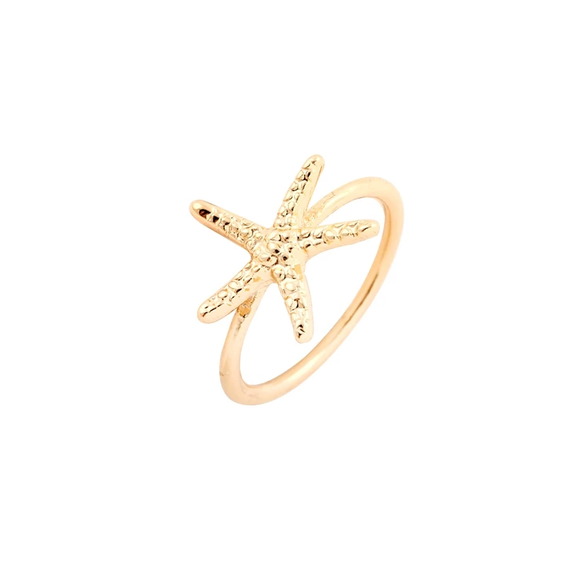 Мин 1 шт. кольцо в форме морской звезды милое ювелирные изделия на палец JZ095|jewelry