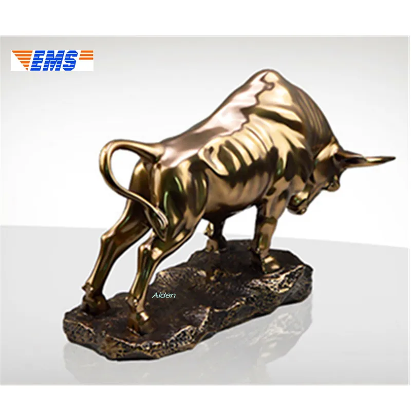 

14"Cow Decoration Art Craft Creative High-grade household Office DecorateGK Action Figure Collectible Model Toy OPP 36CM L295