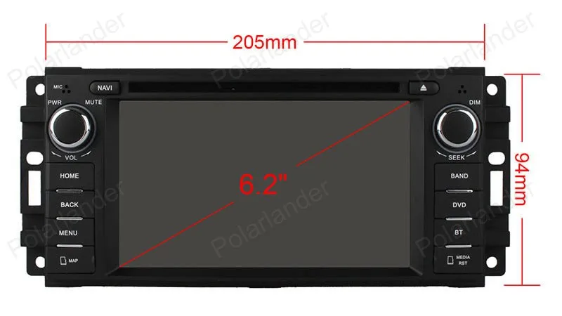 Четырехъядерный Android 4 автомобильный DVD GPS Мультимедиа стерео радио плеер для Jeep