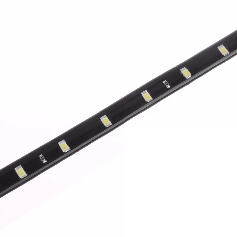 Фото 10 шт. 30 см Гибкие наклейки полоса авто-Стайлинг LED Switchback DRL налобный фонарь Авто Декоративные гибкие 12 в светодиодные фонари №5