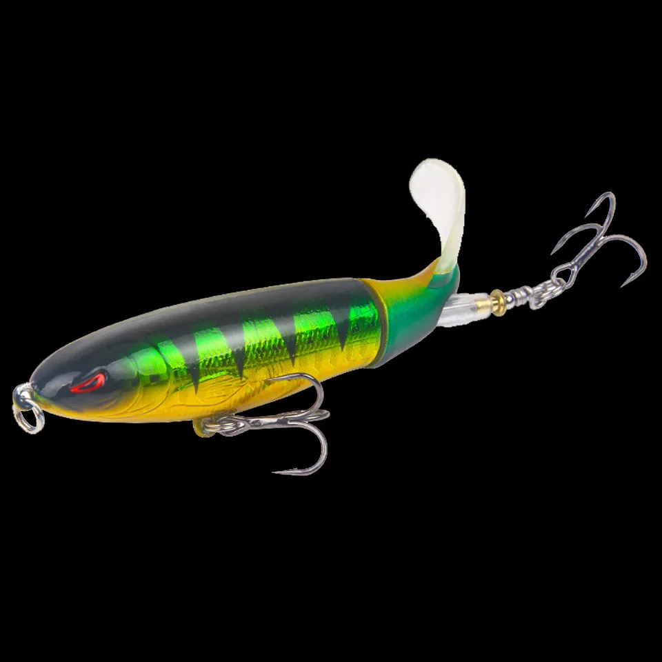 В коробке Качество Whopper Plopper 10 см/13 г Искусственная верхняя жесткая приманка для рыбалки воблер вращающийся мягкий хвост рыболовные снасти