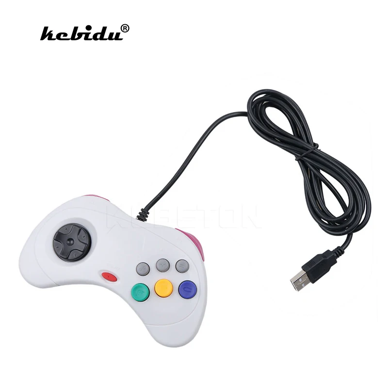 Kebidu популярный джойстик с Проводом USB геймпад игровой контроллер для Sega Saturn