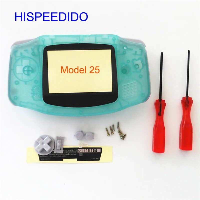 Чехол hisedido для Gameboy Advance желтый зеленый и синий светится в темноте пластиковый