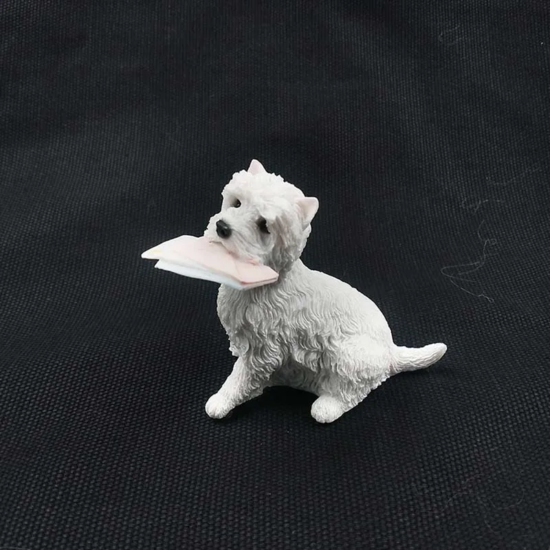 Мини конверт Mnotht 1/6 West Highland Terrier подушка модель собаки аксессуары из смолы игрушка