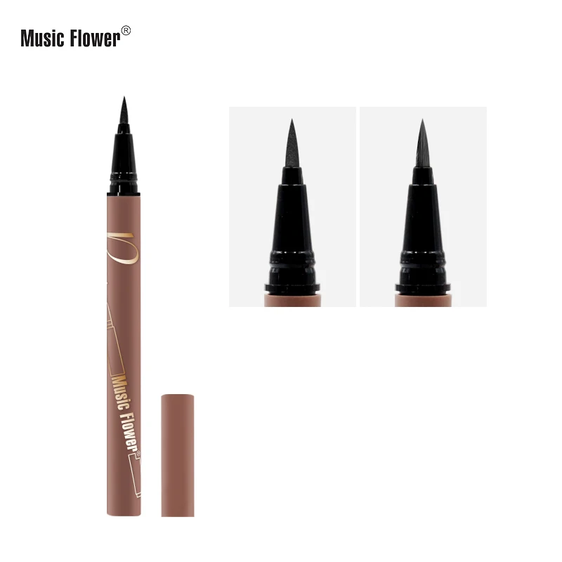 Music Flower New Press Liquid Eyeliner Black Waterproof Quick Dry Comestics Eye Liner Makeup Tools |