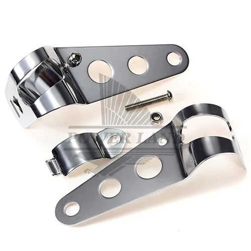 1 пара Универсальный хромированный металлический фонарь для мотоцикла уличная