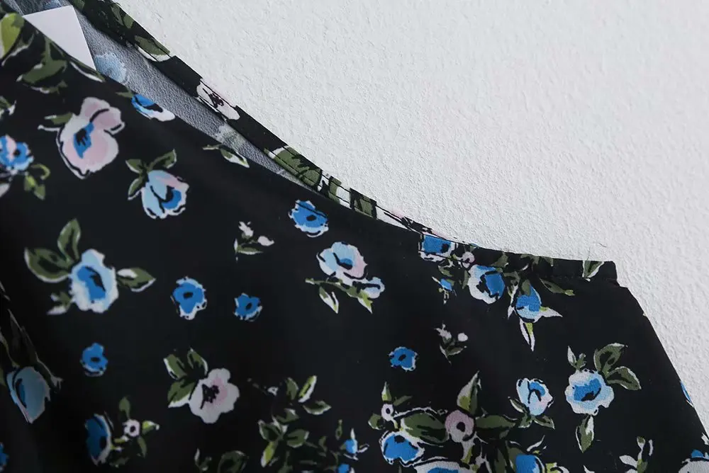 2019 новые женские винтажные без рукавов цветочный принт Женская блузка с