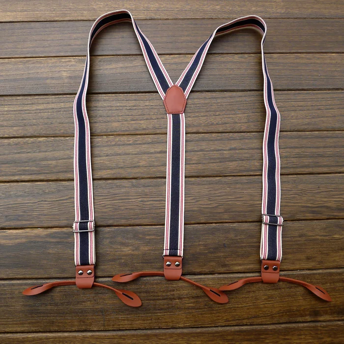 Подтяжки из воловьей кожи на пуговицах для мужчин и женщин бесплатная доставка |