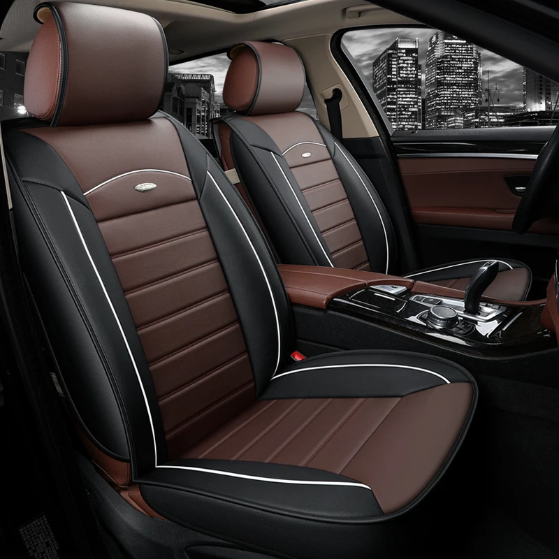 

WLMWL Universal Leather Car seat cover for Dodge all models caliber journey caravan aittitude car styling accessories Car seat