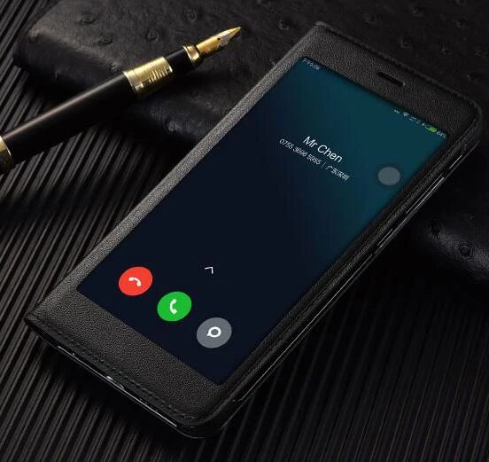 Чехол с откидной крышкой для Xiaomi Mi Note 3 Note3 Натуральный прозрачный чехол окошком