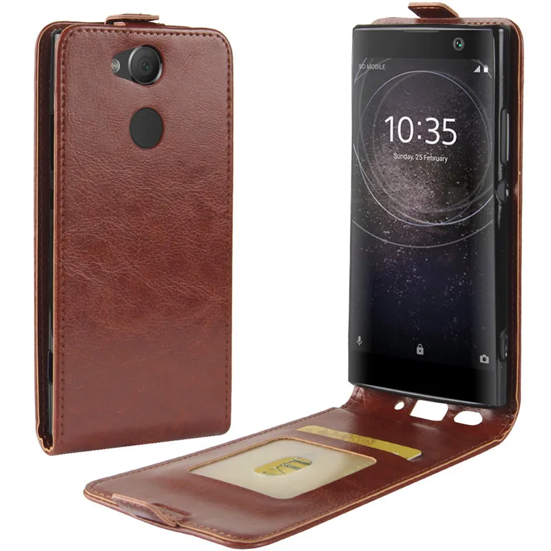 Роскошные Вертикальный флип чехол для sony Xperia XA2 случае 5 2 дюймов Coque принципиально