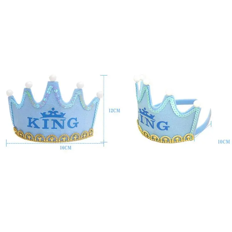 Lighting Party Hat Adult Kids Birthday Crown Cap Happy Multi Color Light-Up LED Decorative Hats Princess Hair Band A40 | Дом и сад