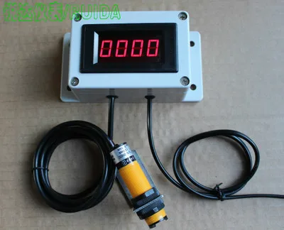 AC DC12V or 24V Инфракрасный автоматический индукционный счетчик, Упаковочная упаковочная машина счетное устройство, конвейер автоматический Счетный счетчик - Цвет: AC DC12V or 24V