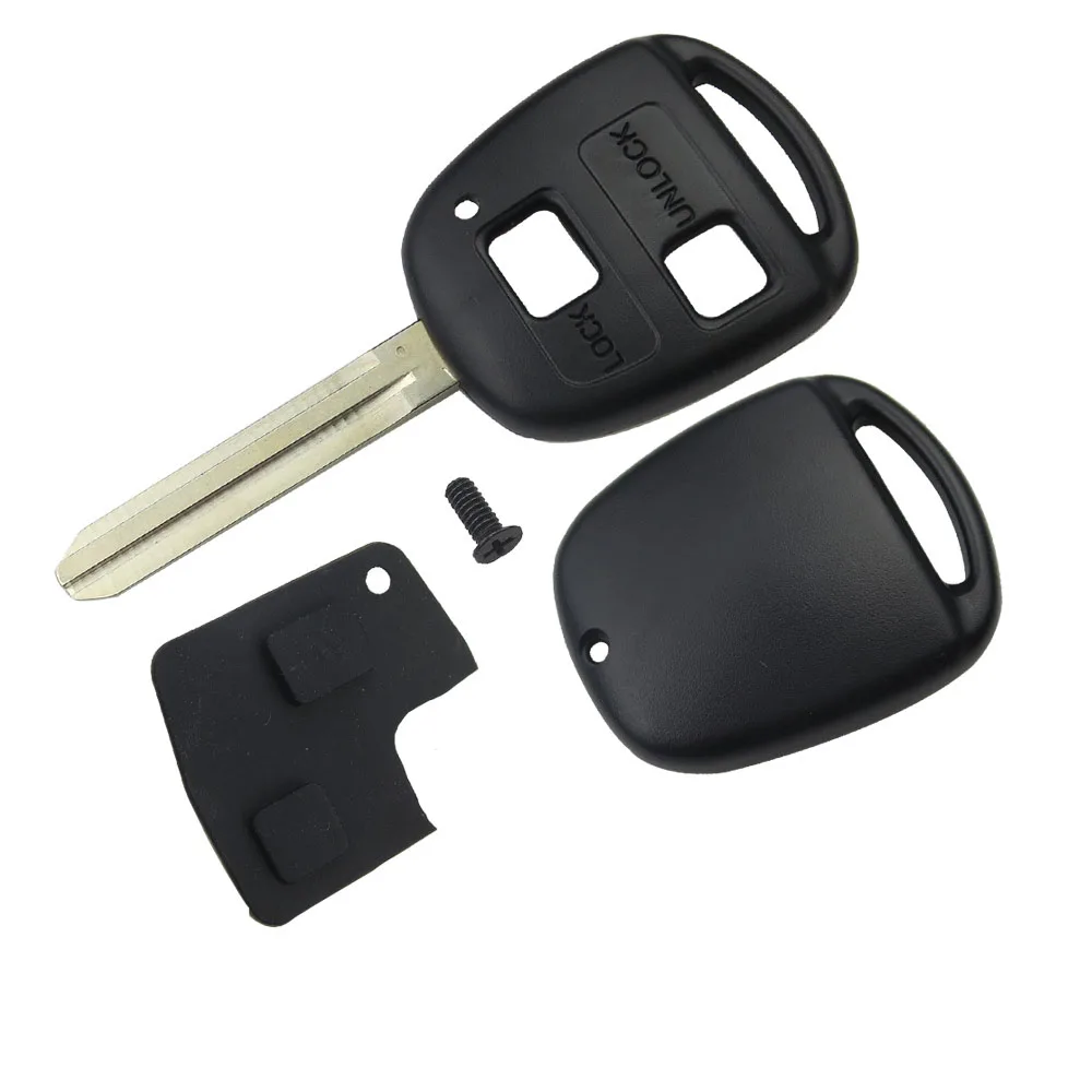 Чехол для ключей OkeyTech Uncut резиновый коврик замены Toyota Avensis Yaris Auris 2 кнопки|case for|case