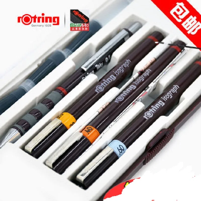 Немецкая оригинальная ручка игла rotring набор для классического рисования 02 04 06|pen