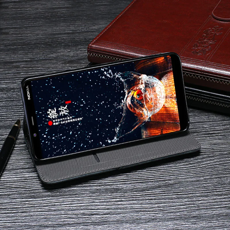 Для Nokia 3,1 Plus чехол Роскошный Ретро кошелек с заклепками кожаный флип-чехол для телефона для Nokia 3,1 Plus чехол Аксессуары