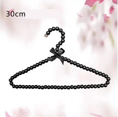 

10pcs/lot 30cm/20cm Children Plastic Pearl Hanger Baby Hangers For Clothes Kids Plastic Cloth Hanger Child Clothes Rack