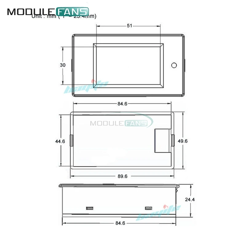 20A DC 100V LCD цифровой вольт напряжение ватт ток измеритель мощности Амперметр
