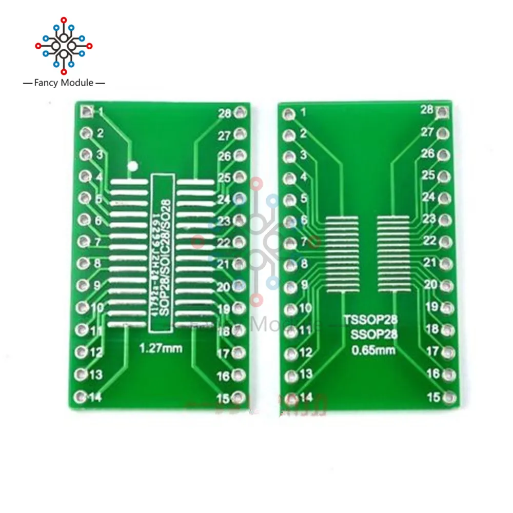5 шт. SSOP28 SOP28 TSSOP28 к DIP28 адаптер конвертер PCB плата 0 65/1 27 мм|board board|board to boardboard pcb |