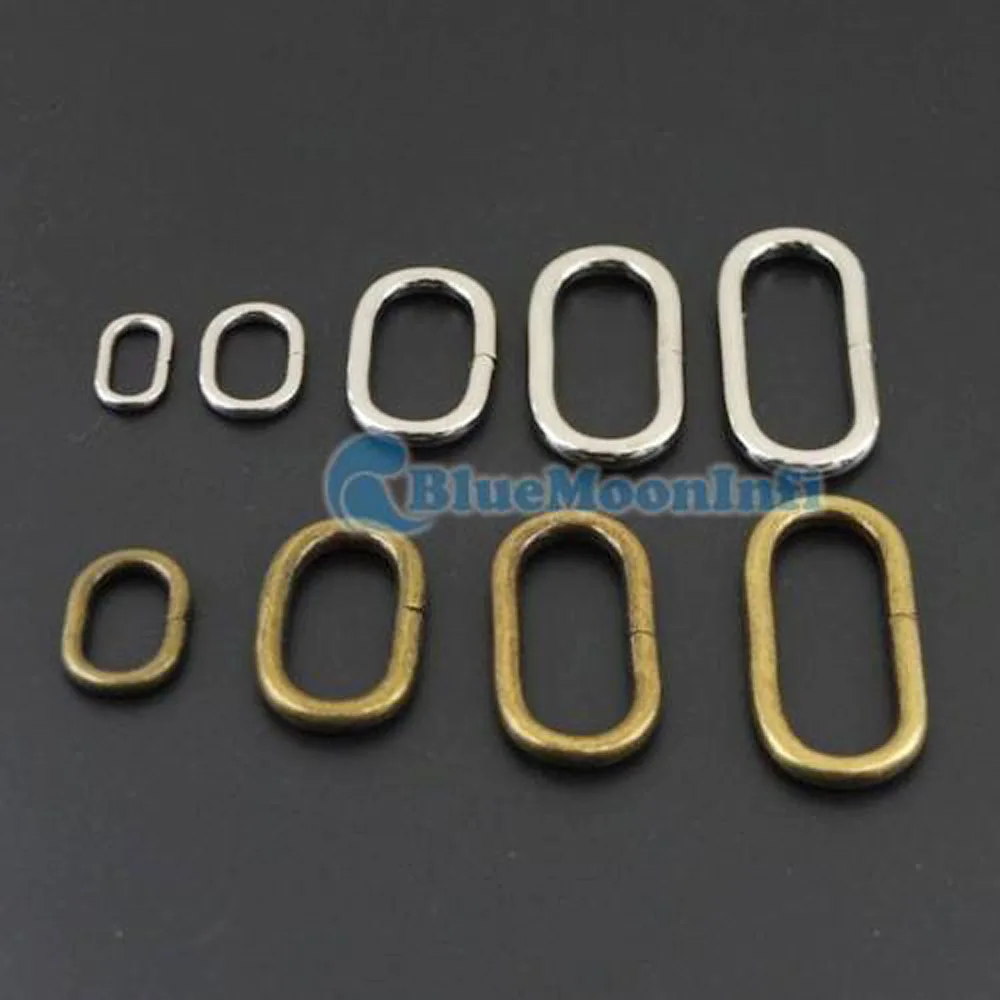 Овальное кожаное кольцо с металлической петлей для сумок и 2 цвета 16 25 32 38 мм 50