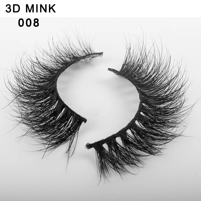 Ресницы из меха норки 3D предварительно сделанные накладные ресницы плотные натуральные длинные очаровательные наращивания ресниц#001-#008