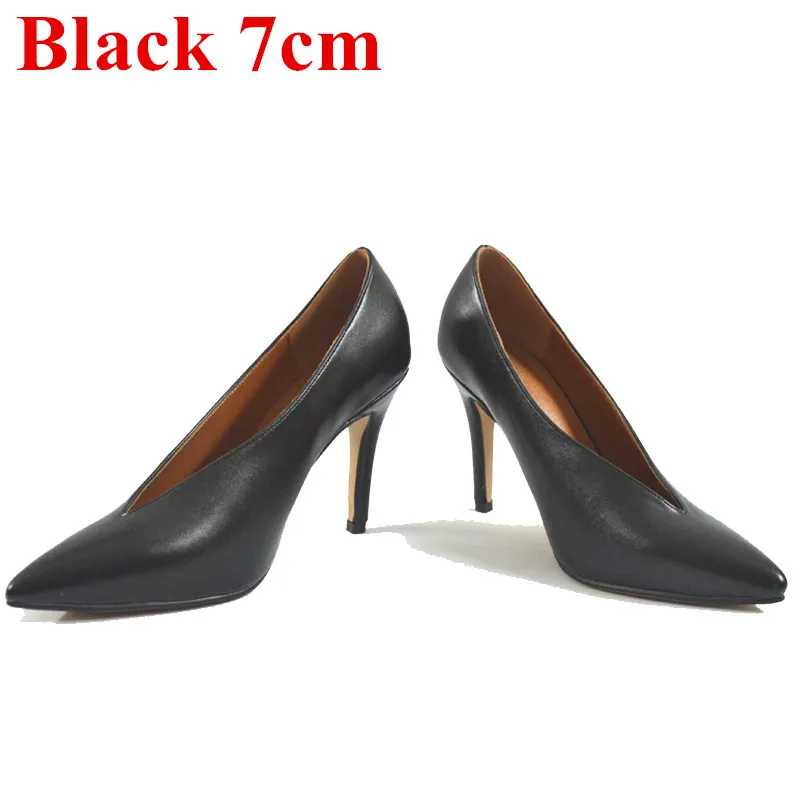 Black 7cm Г., новые дизайнерские уличные модные туфли-лодочки женская обувь с v-образным вырезом, острым носком и рисунком зебры женская модельная Свадебная обувь - Цвет: Black 7cm