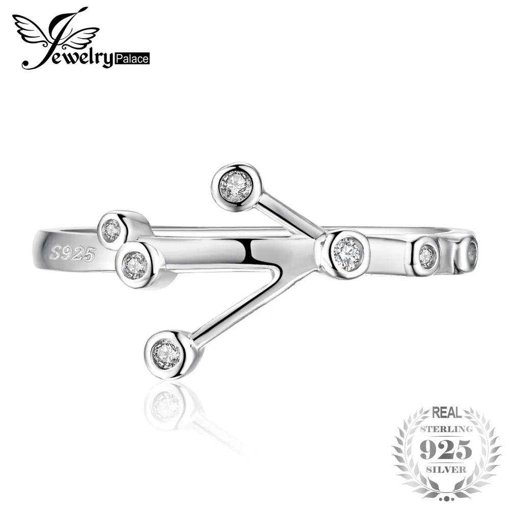 JewelryPalace Созвездие зодиака знак рака ободок кубического циркония регулируемое