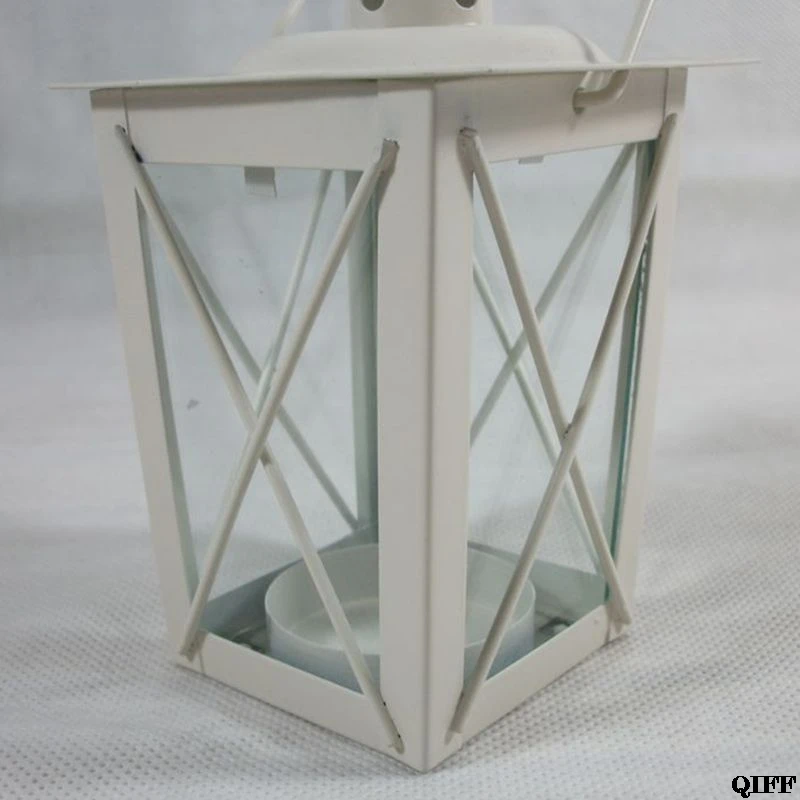 Black/White Romantic Romantic Candle Holder Retro Hanging Lantern Lamp Decor For Dinner Home Jun13