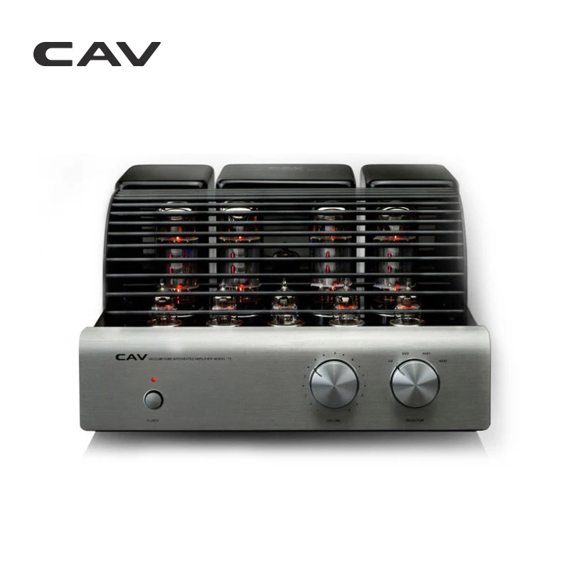 CAV T-5 ламповый усилитель высокое качество производство ЦАП HIFI усилитель аудио для динамиков 20 Вт канал 2,0 высокая точность мощности
