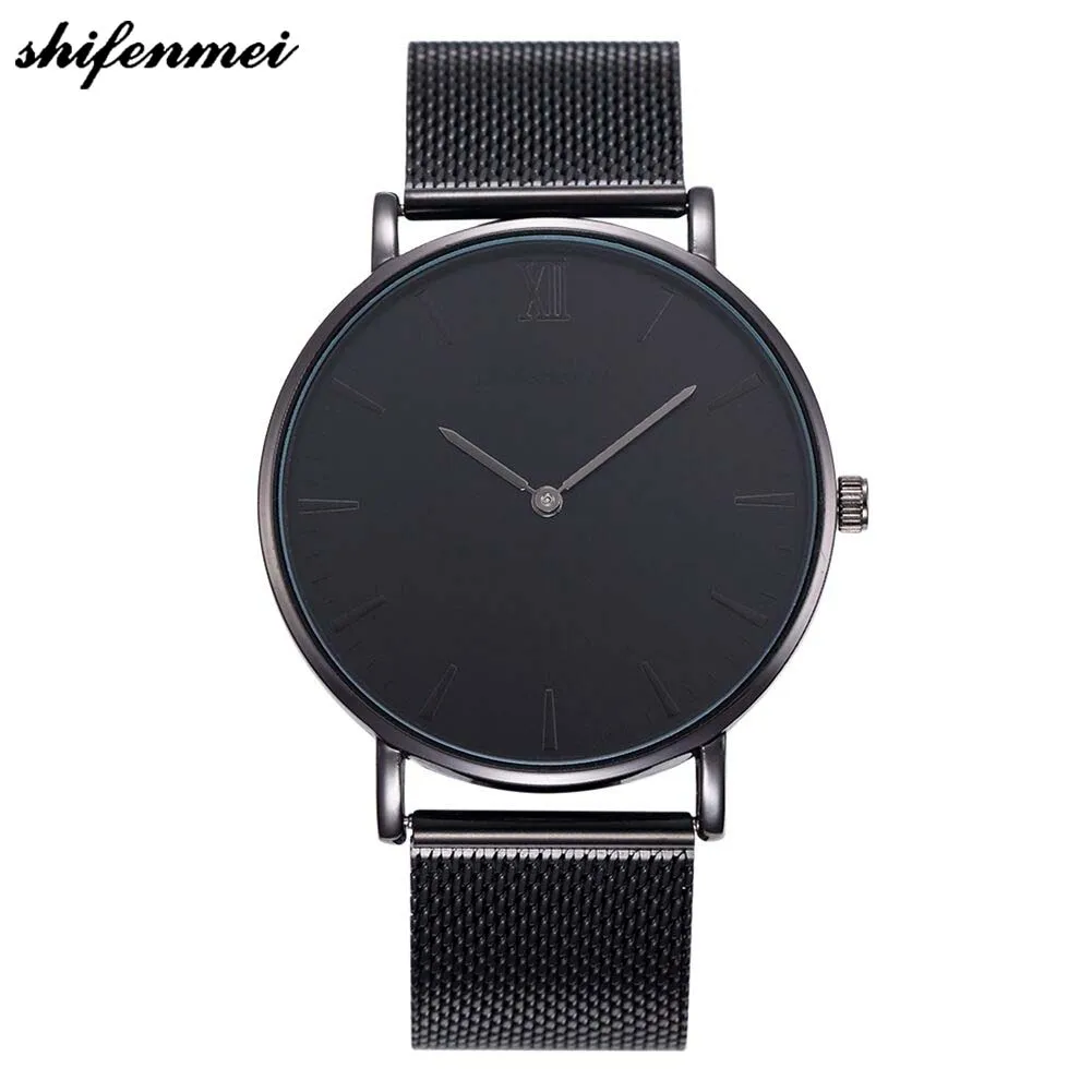 Мужские кварцевые наручные часы Роскошные мужские из нержавеющей стали