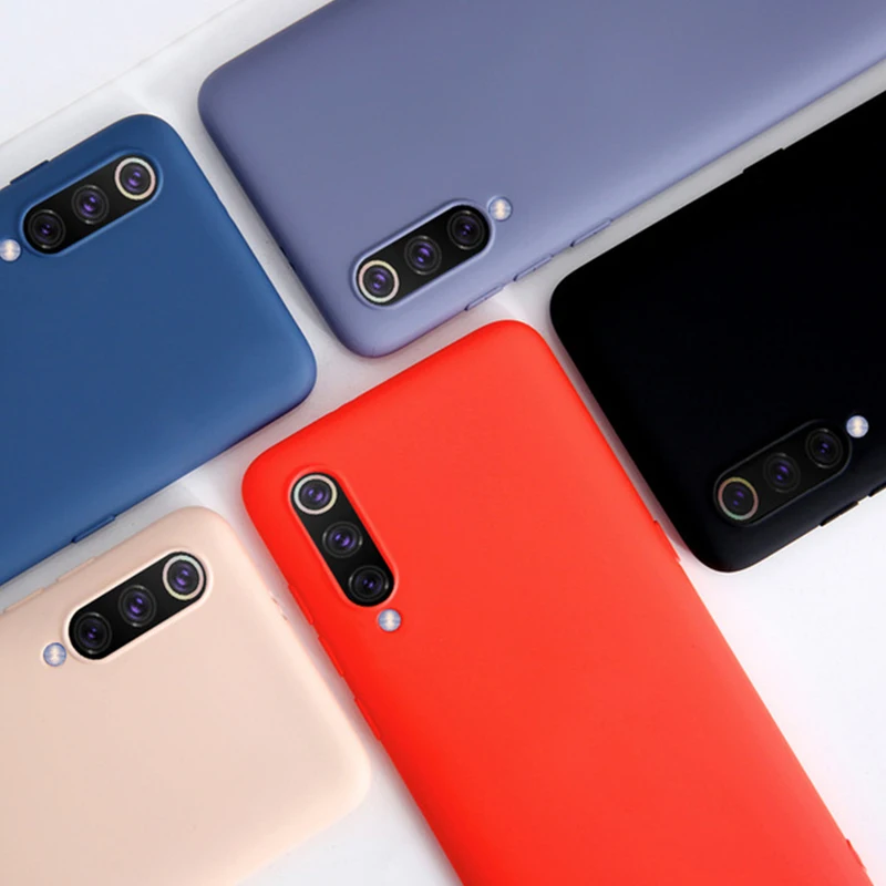 Роскошные мягкие чехлы из жидкого силикона для Xiaomi mi 9 mi9 SE противоударные Чехлы 8